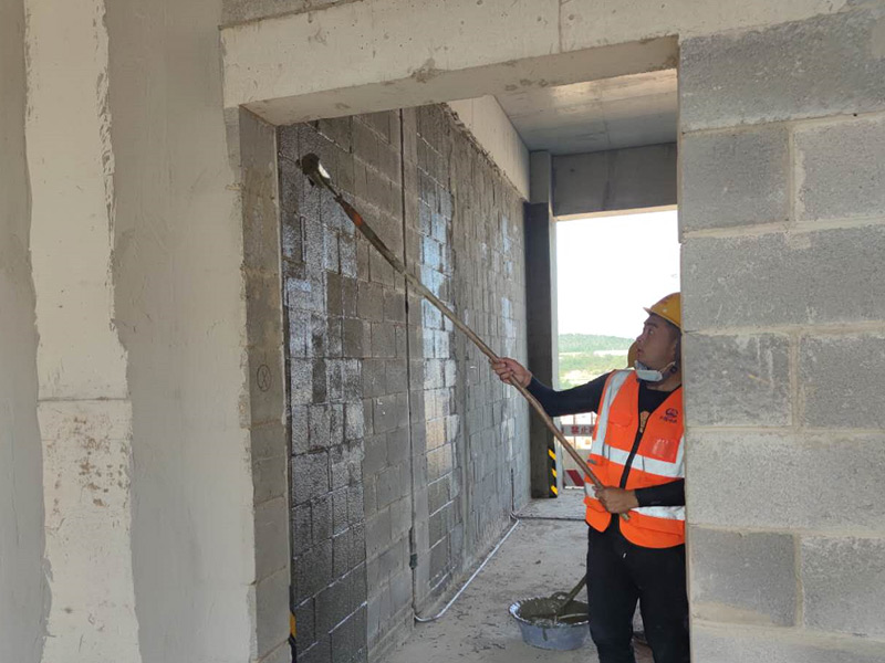 拉毛专用界面剂施工案例